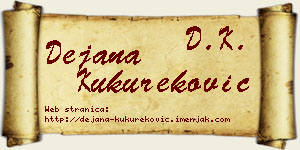 Dejana Kukureković vizit kartica